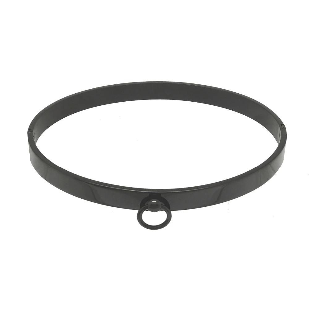 Gold Black Silver Polished Stainless Steel Slave Choker  Collar Collars & Leashes