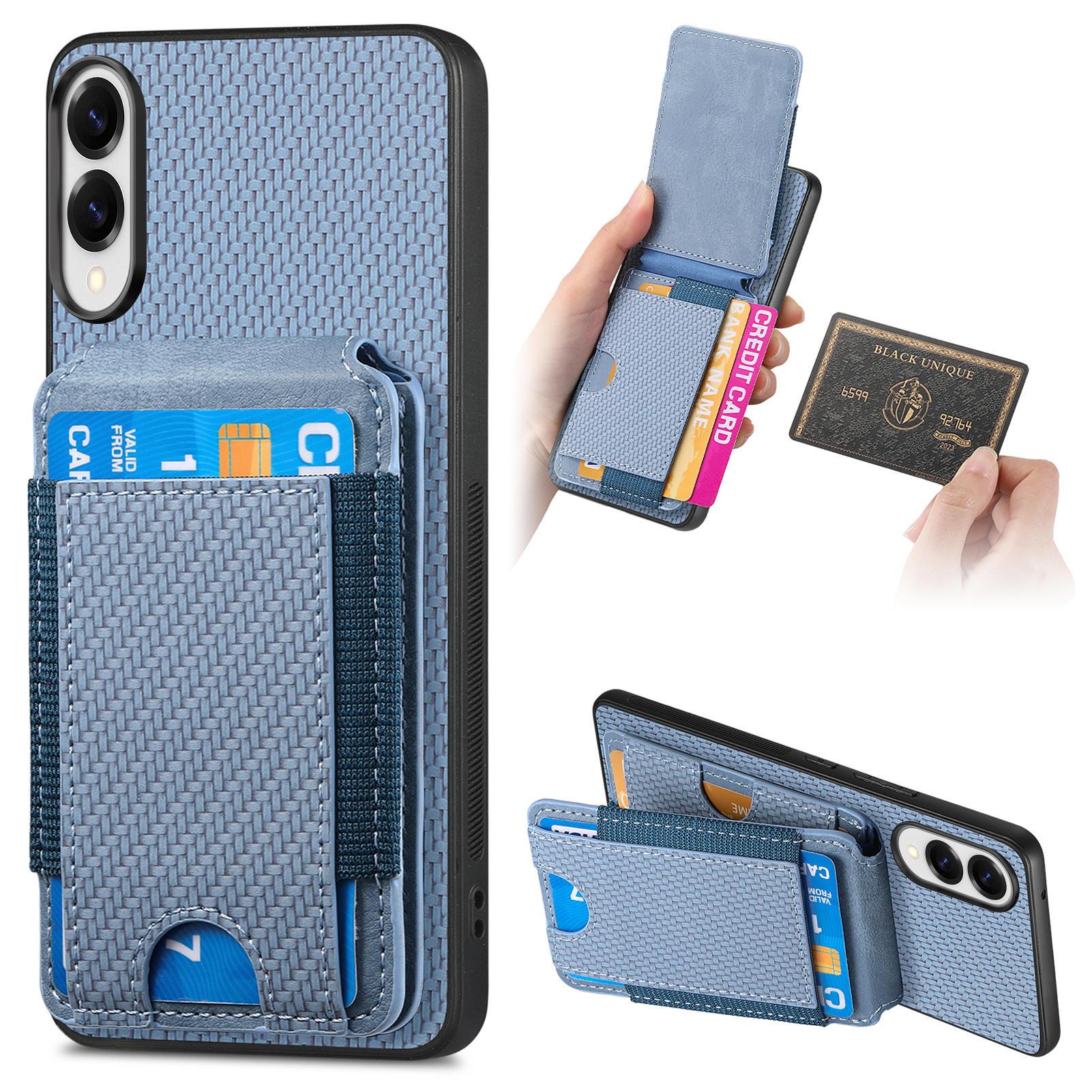 

For Samsung Galaxy S25 Edge Case with Card Holder Kickstand Leather Back Cover A