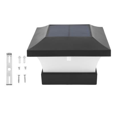 Lâmpada Solar Capital Luz Branca 2000mAh IP65 LED Luzes Solares Post Cap para Pátio Cercas Ponte