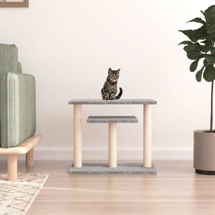 VidaXL Arbres à chat avec plates-formes gris clair 62,5 cm 172047