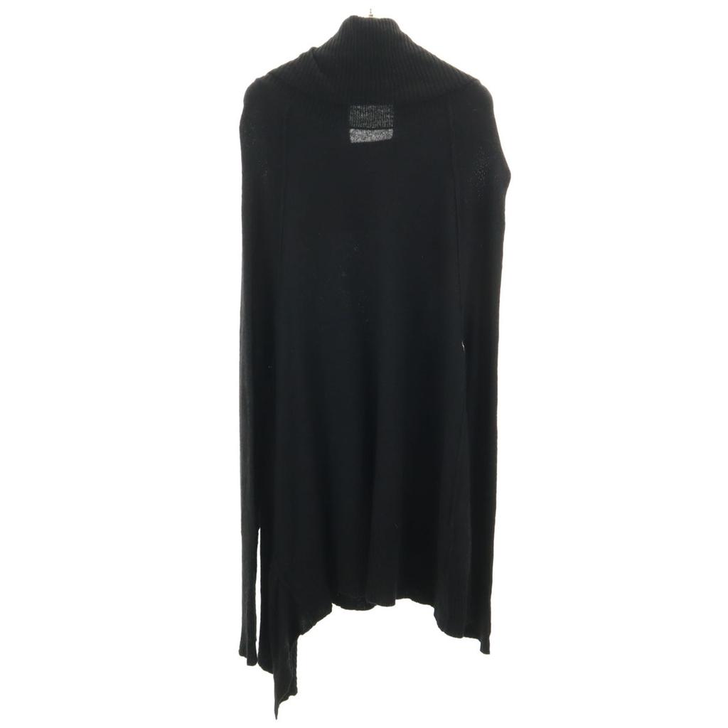 Y's Made In Japan Long Sleeve Asymmetry Knit 2 Black Tunic Women Used