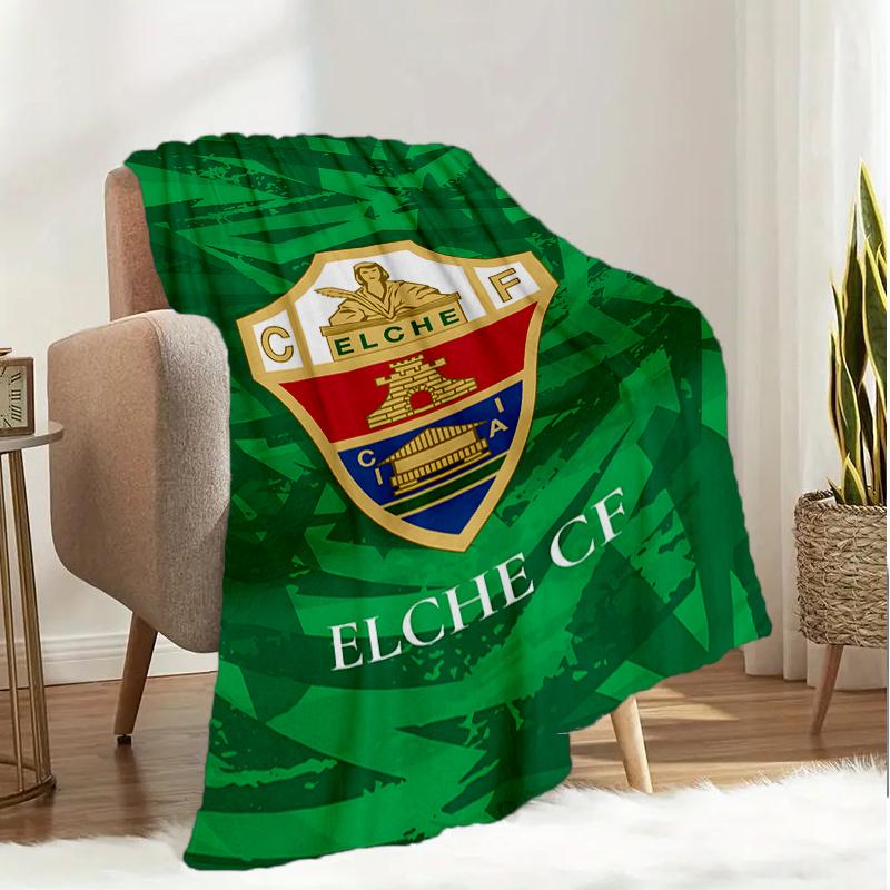 Football Elche Crest Design Blanket Lightweight Ideal Bedding Blanket Perfect for Travel, Camping, Living Rooms, Offices, Sofas, Fan Christmas gift