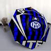 Inter Milan logo Print Automatic Umbrella, 8 Rib Iron Frame, Plastic Handle, Suitable for Outdoor Travel &Daily , Ideal Gift