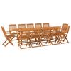 Vidaxl 13-Cz. Garden Furniture Set 280X90X75Cm Solid Acacia Wood