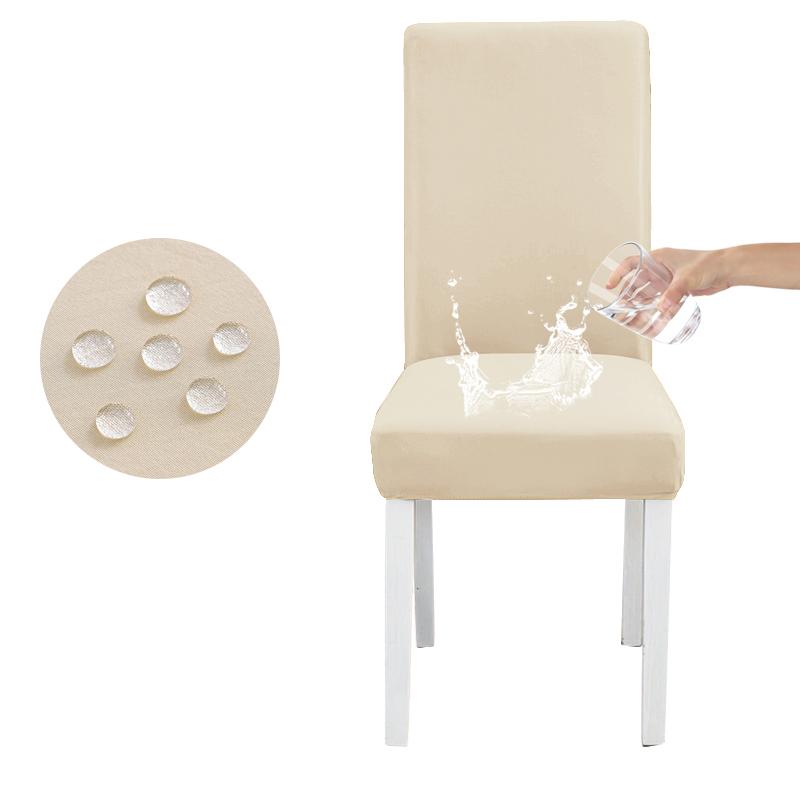 Waterproof Elastic Chair Cover for Dining Room Kitchen Wedding Hotel Banquet Restaurant Anti-dirty Seat Cover Housse De Chaise