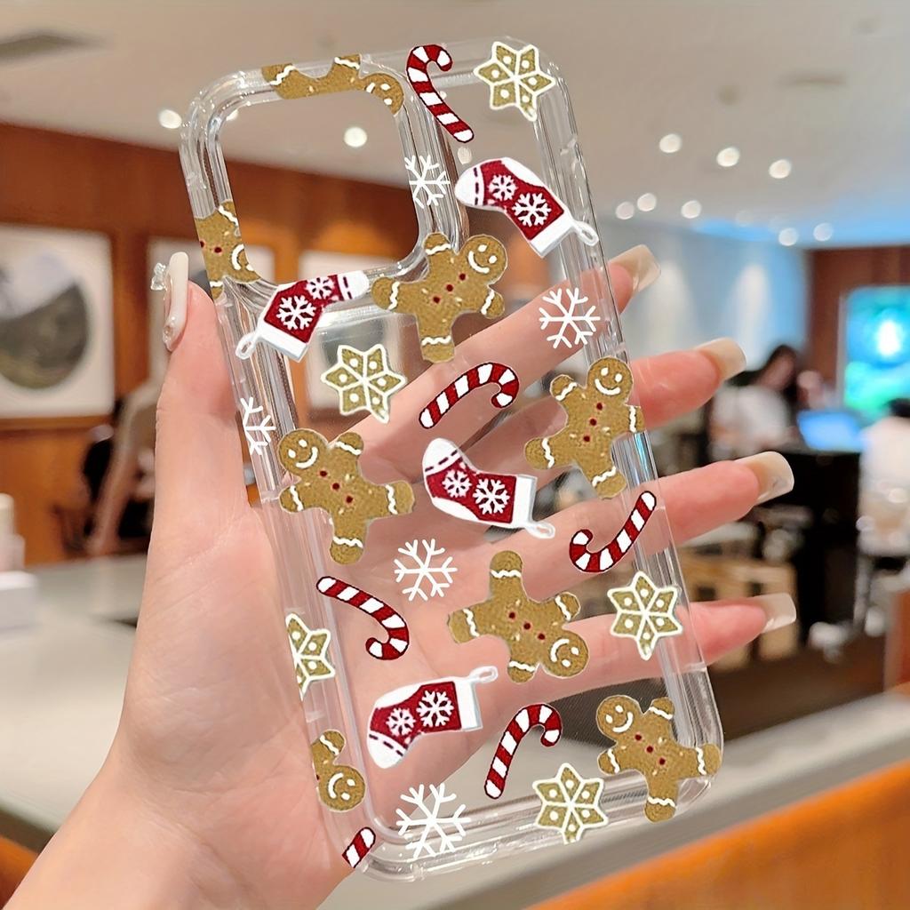 Applicable to Apple 15pro/14/13 premium sense 12 gingerbread man iPhone mobile phone case 16pro anti-drop matte 11