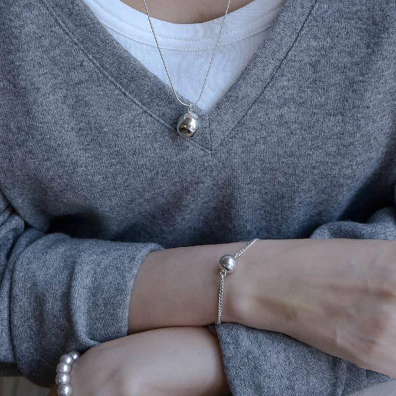 Retro finger Clay necklace