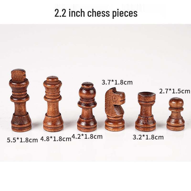 Solid Wood Chess Pieces, Available In 1.5", 2", 2.5", and 3" Sizes