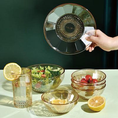 Mountain Series Light Luxury Glass Dinnerware Set