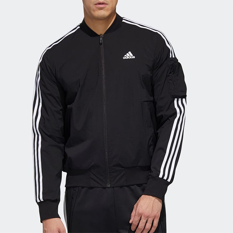 Adidas 3 Stripes Jacket Men's Black GH4802