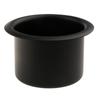 Aluminum Cup Drink Holder for Marine, Boat, RV, Camper, Trailer, Motorhome - Inner Diameter: 80mm/ 3.31inch, Black