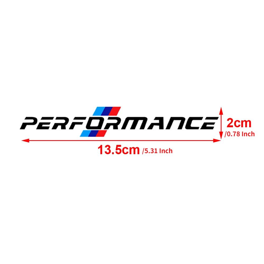 4PCS/SET Newest M Performance Logo Side Door Handle Sticker - for all hj1 models: F10, F20, F30, E90, E60, E46, E39, X3, X5, G30 1jh