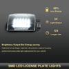 Gempro 2Pcs LED License Plate Light Lamp Assembly Replacement For Nissan 350z 370z GT-R Cube Leaf Sentra Versa 5D/4D Infiniti Q60 G35 G37 G25,