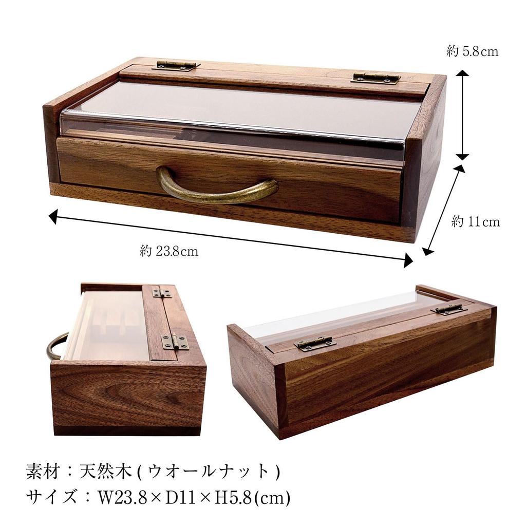 [Sears] Wooden Jewelry Box, Accessory Box, Large Capacity Storage Box s98-0004