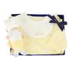 Cotton Modal Romper + Bib + Horse Rattle Set 1a1110616 Yellow