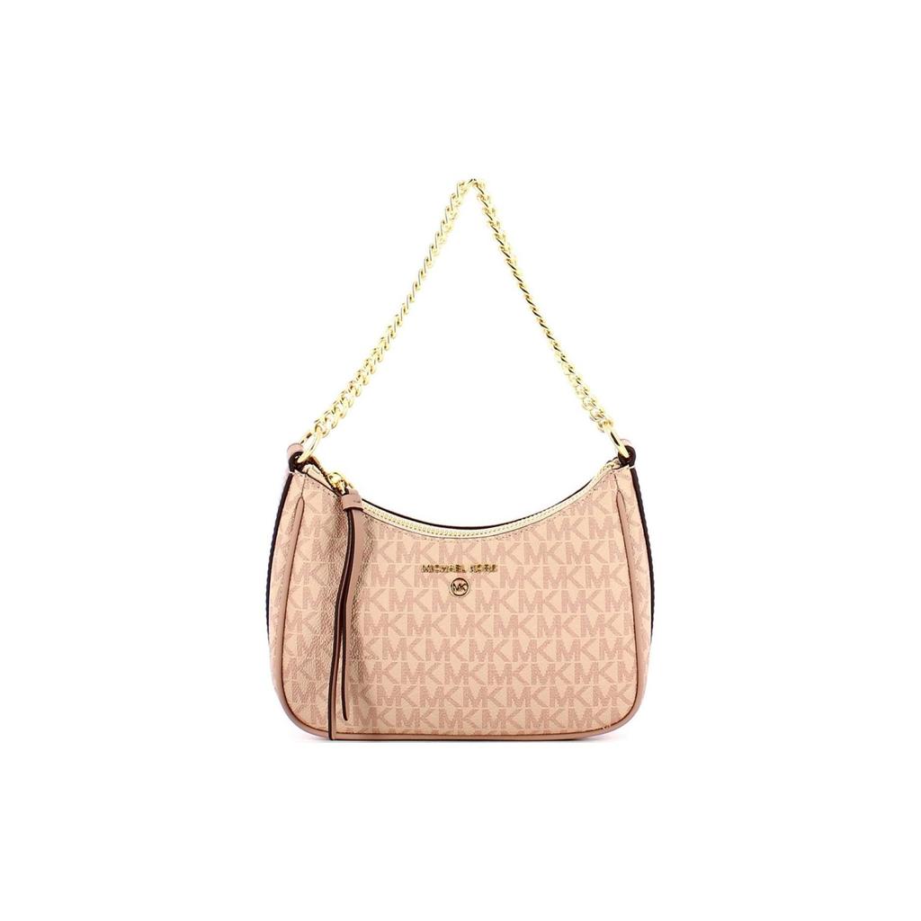 Michael Kors MK Jet Set Charm Monogram Vintage Elegant Logo Canvas With Leather Shoulder Bag Women Shoulder Bag Ballet-Pink 32H1GT9C1B-BALLET