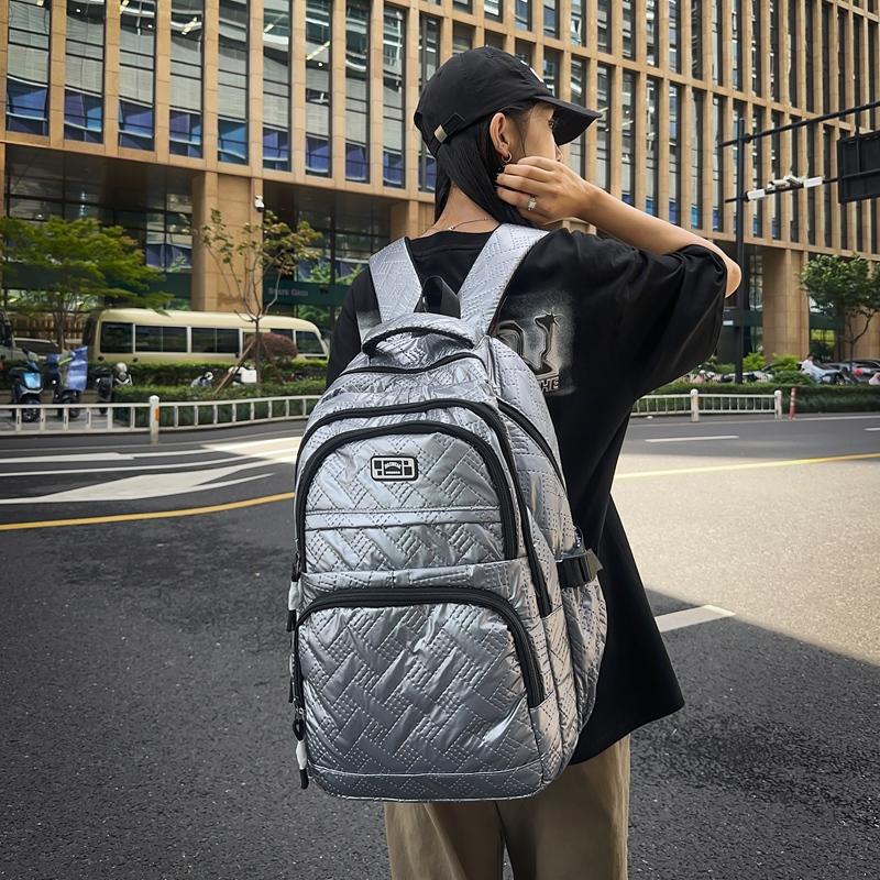 Geantă de școală pentru elevi Rucsac de damă de culoare solidă Rucsac de mare capacitate pentru bărbați