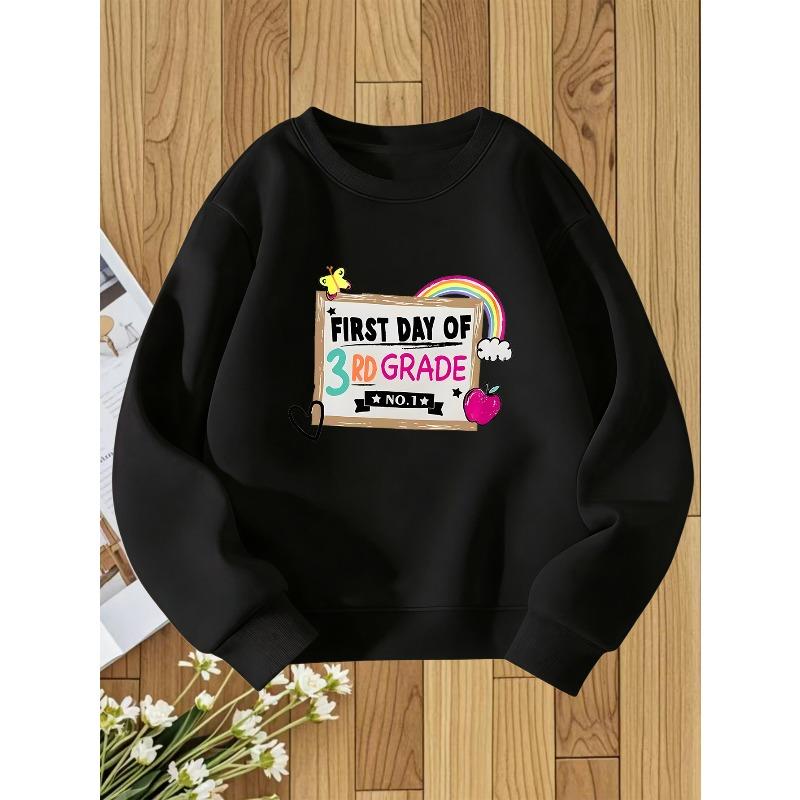 European Size Crew Neck Sweatshirt ,Fashionable Print, Casual Style, Perfect For Fall/Winter, Regular Fit With Slight Stretch Fabric