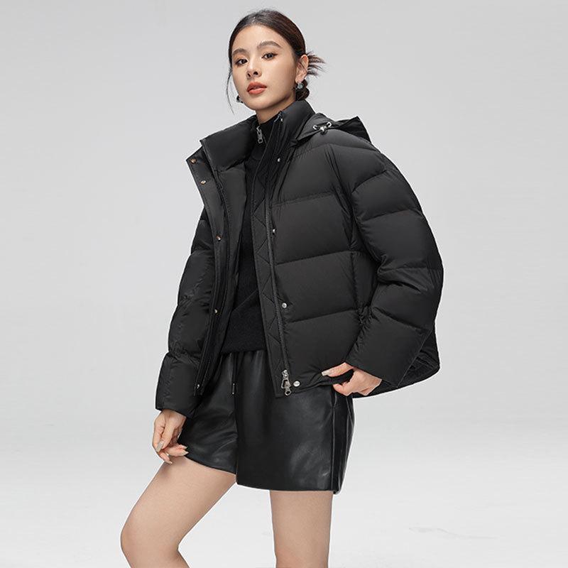 Down jacket women's short new duck down Pinghu down jacket winter down jacket large size