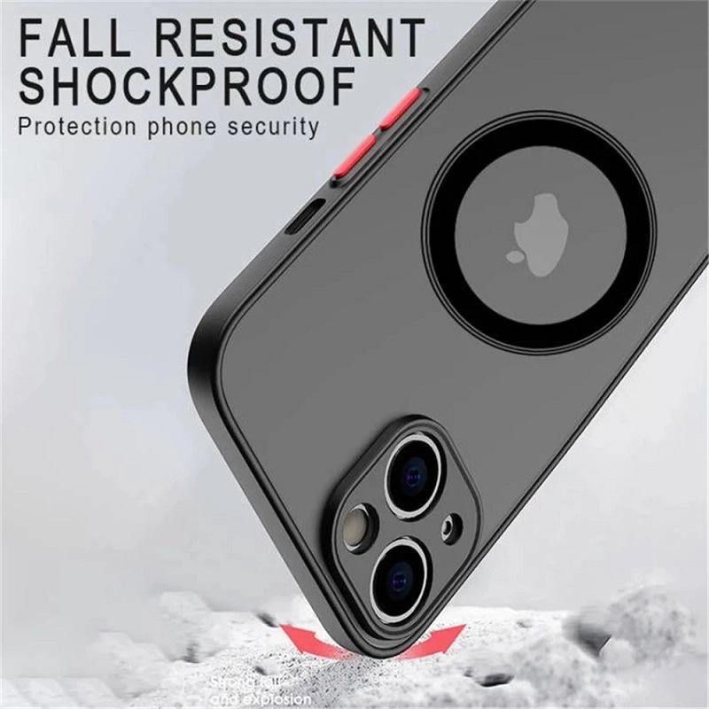 Custodia Magnetica per iPhone 16 Pro con Copertura Totale Opaca e Vernice Spray Touch-Skin per Apple 17/15