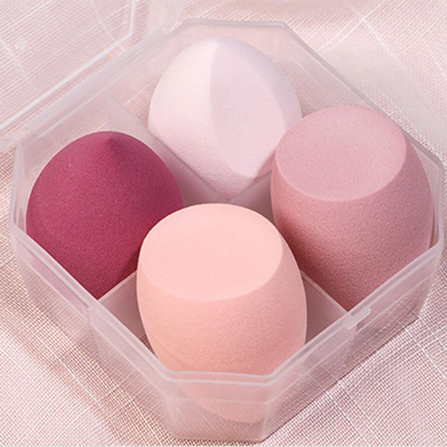 Medium Size Beauty Sponge 4/6 Pieces, Random Color and Shape, Foundation Mixing Beauty Sponge, Liquid, Cream and Powde