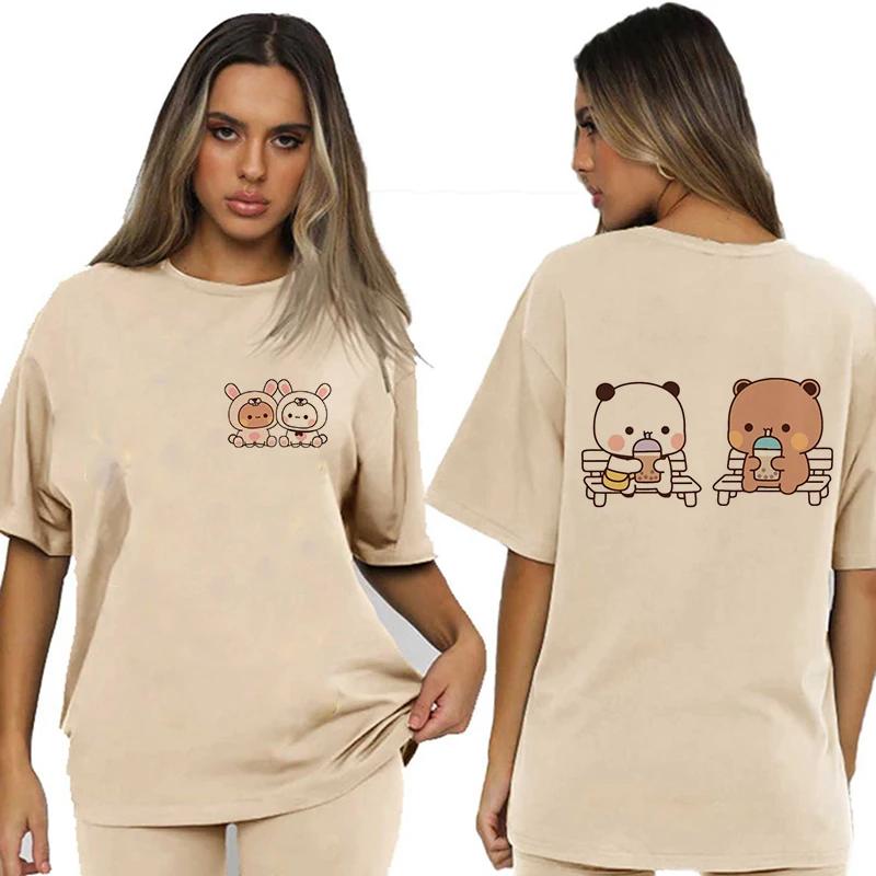 Bubu Dudu Velikost EU Topy Roztomilé tričko Manga Ženy Muži Legrační tričko Grafika Tričko pro volný čas Y2k Streetwear Kreslené gotické oblečení