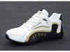 Men’s Trendy Korean-Style White Leather Sports Shoes - Comfortable, Height-Boosting, Soft Sole Casual Sneakers