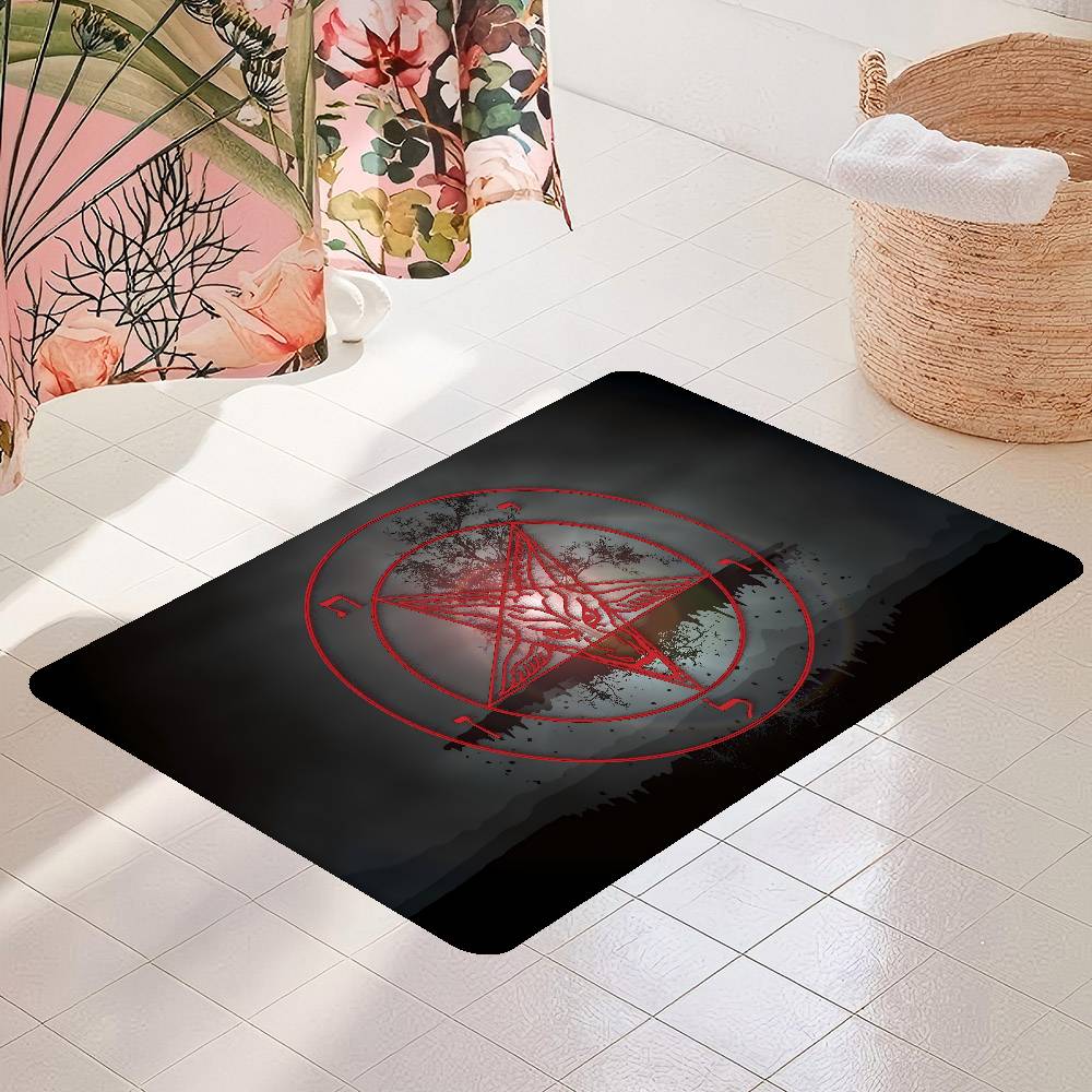 Baphomet Leviathan Entrance Door Mat Nordic Style Home Doormat Bathroom-Toilet Mats Bedroom Hotel Decor Mat