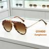 2026 New Fashionable Luxury Toad Shaped Women's Sunglasses Outdoor Neutral Premium UV400 Multi Color Lens Sunscreen Glasses