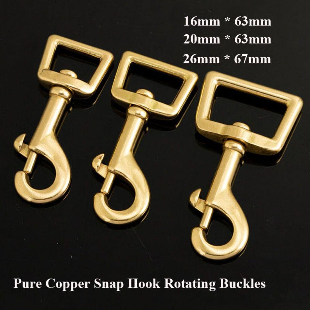 

Pure Copper Snap Hook Rotating Belt Keychain New Webbing Buckle Keychain