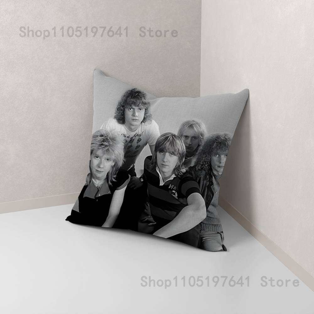 Band D-Def Leppard Pillow Case For Sofa Decor Car Office Room Printing Cushion Cover Decorations and Protector