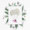 DIY Fingerprint Painting Cute Pattern Guest Signature Tree for Wedding Home DecorationHK197