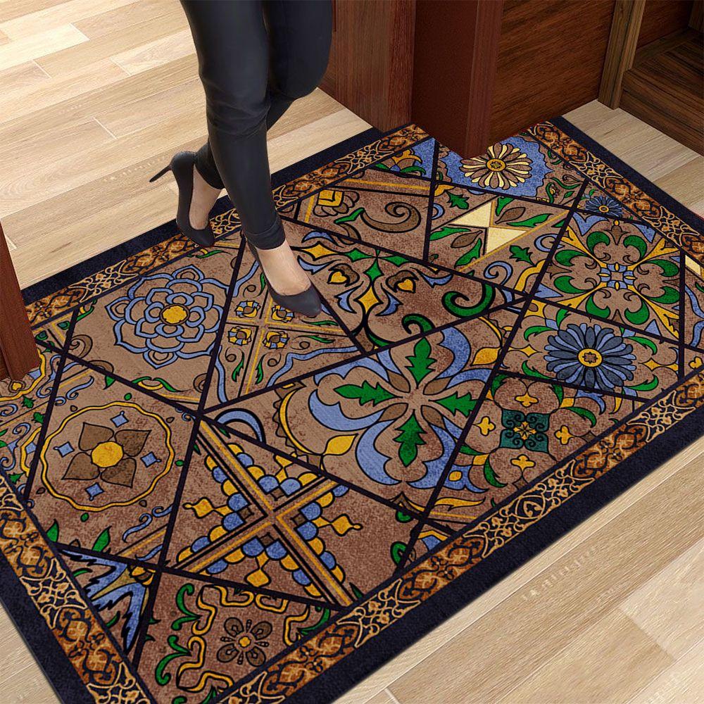 European Style Carpet Floor Mat Wear Resistant Bedroom Entrance French Floor Mat