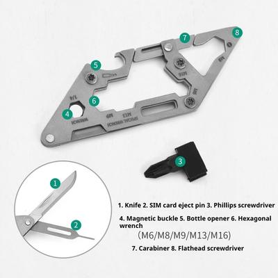 Outdoor Multifunktionales Werkzeug Outdoor Camping Gadgets Kreuzschlüssel
