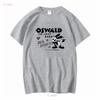 Oswald der Glückshase T-Shirt Sweat Vintage Gewaschen Weich Dehnbar Vielseitig Bequem Unisex Atmungsaktiv Designerkleidung