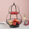 ZISIZ Modern Birdcage 2-Tier Fruit Basket