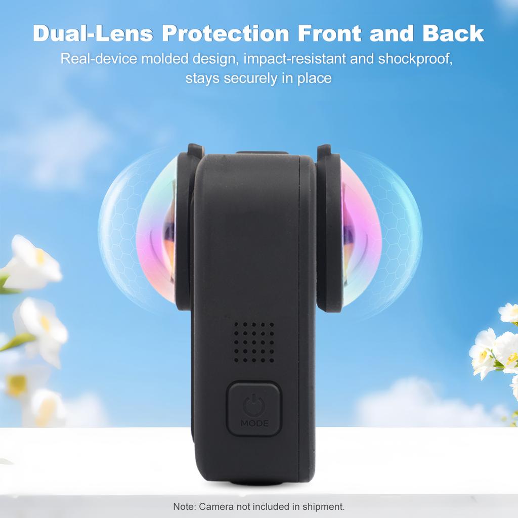 For GoPro MAX 2 Camera Lens Guard Anti-Collision Lightweight Lens Protect Sleeve Glass Protective Mirror Anti Drop Mirror Access