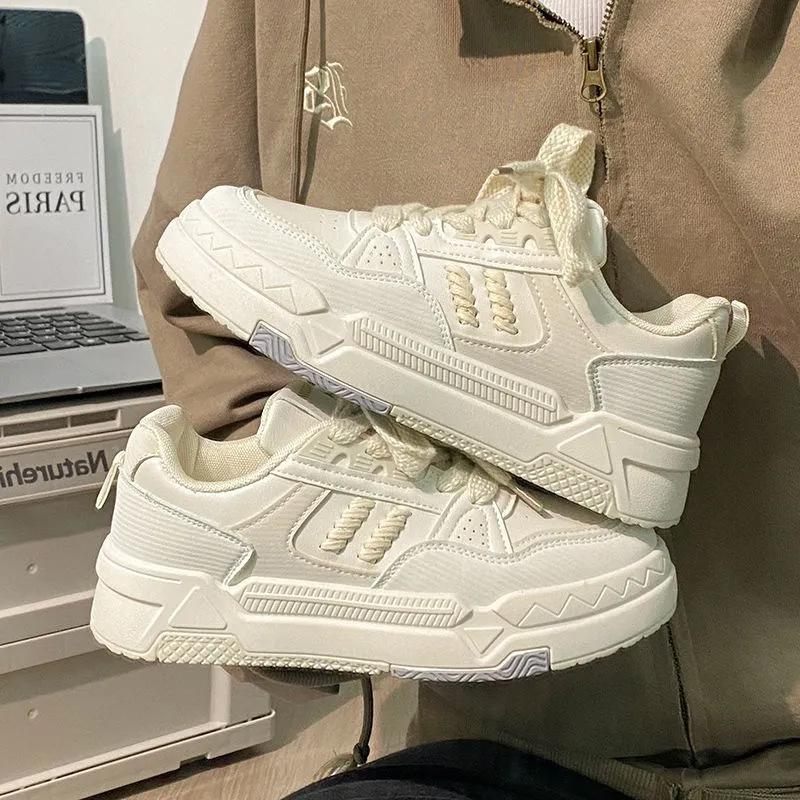 2025 spring new trend board shoes versatile little white shoes fashion women's thick baseplate shoes casual sports shoes 618