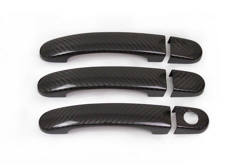 Handle Pads (natural Carbon) 4 Handles for Volkswagen Caddy 2010-2015