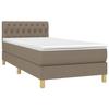 VidaXL Slat Bed Base with Mattress and LED, Upholstered Bed, Single Bed, Adult Bed for Interior Bedroom, 3133937
