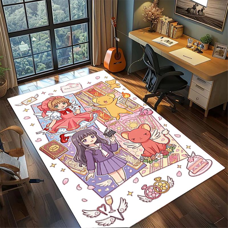Gamer Room Bedroom Decor Cardcaptor Sakura Non Slip Washable Large Area Rug Carpet—kwq5