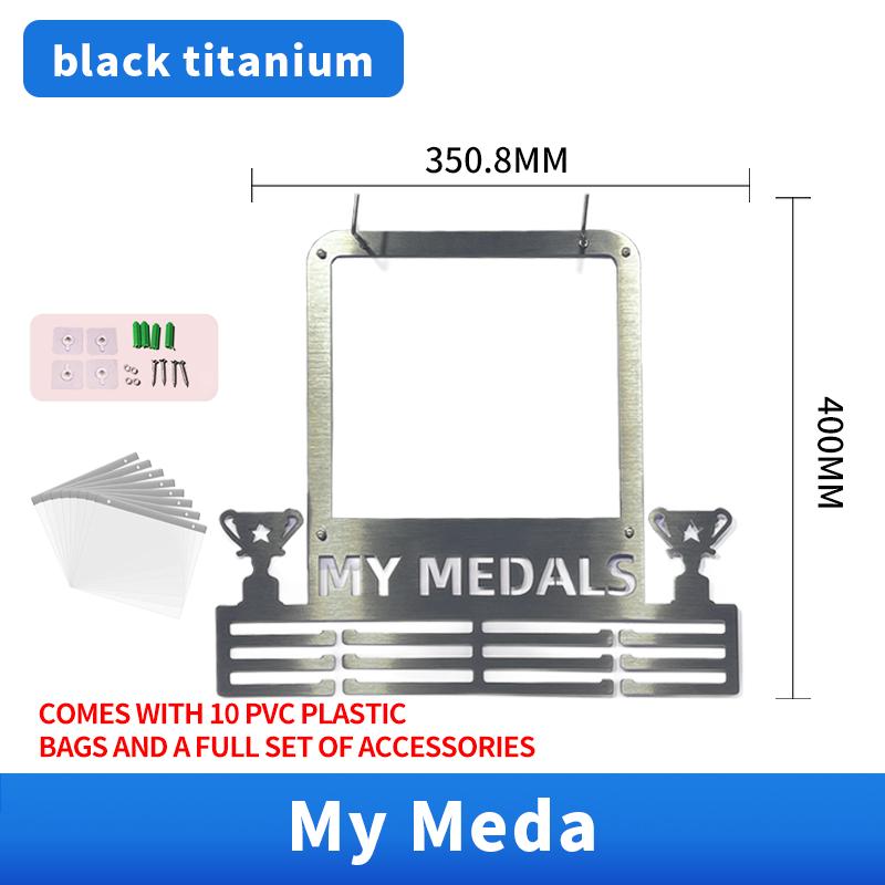 Factory Direct Custom Large Wall Hanger Metal Medal Display Rack for Bulk Medals & Awards Storage