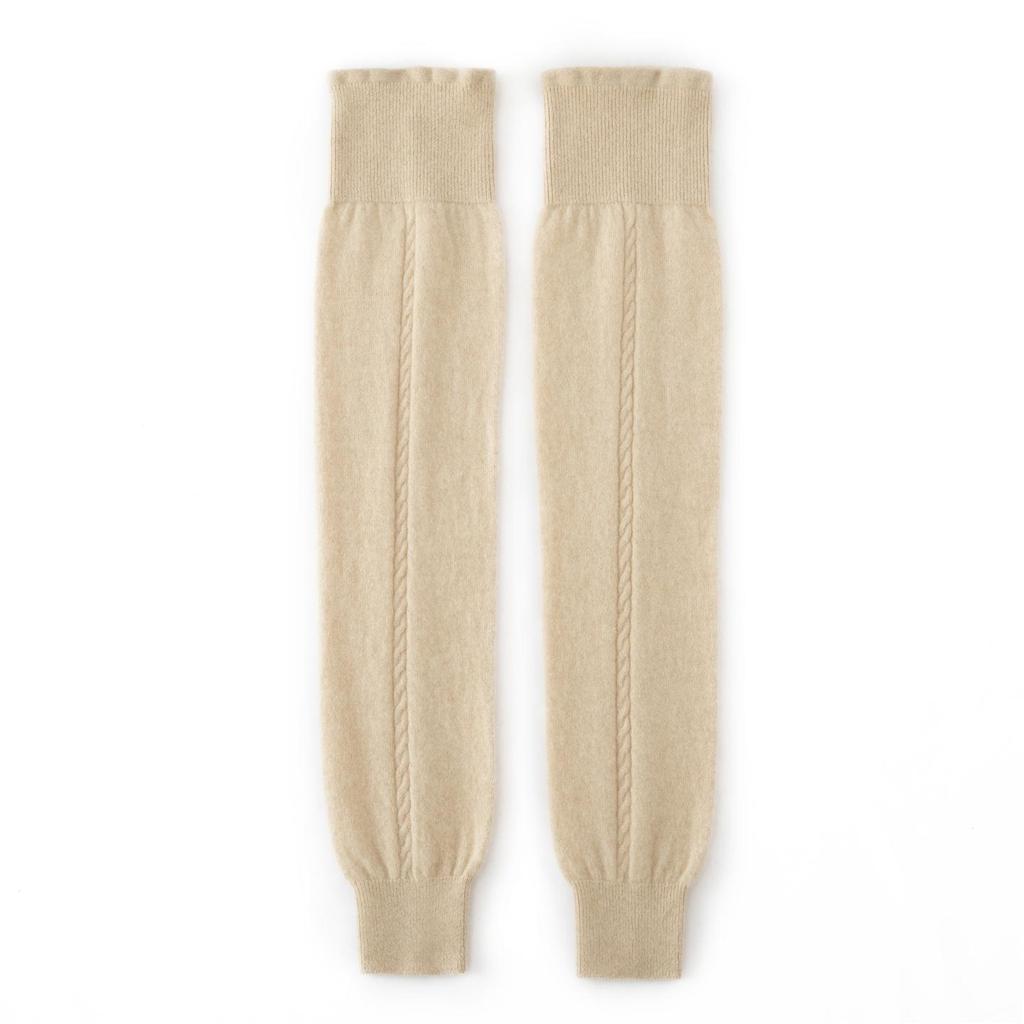 100% Pure Cashmere Knee Pads: Versatile Knit Warmers for Cold Protection