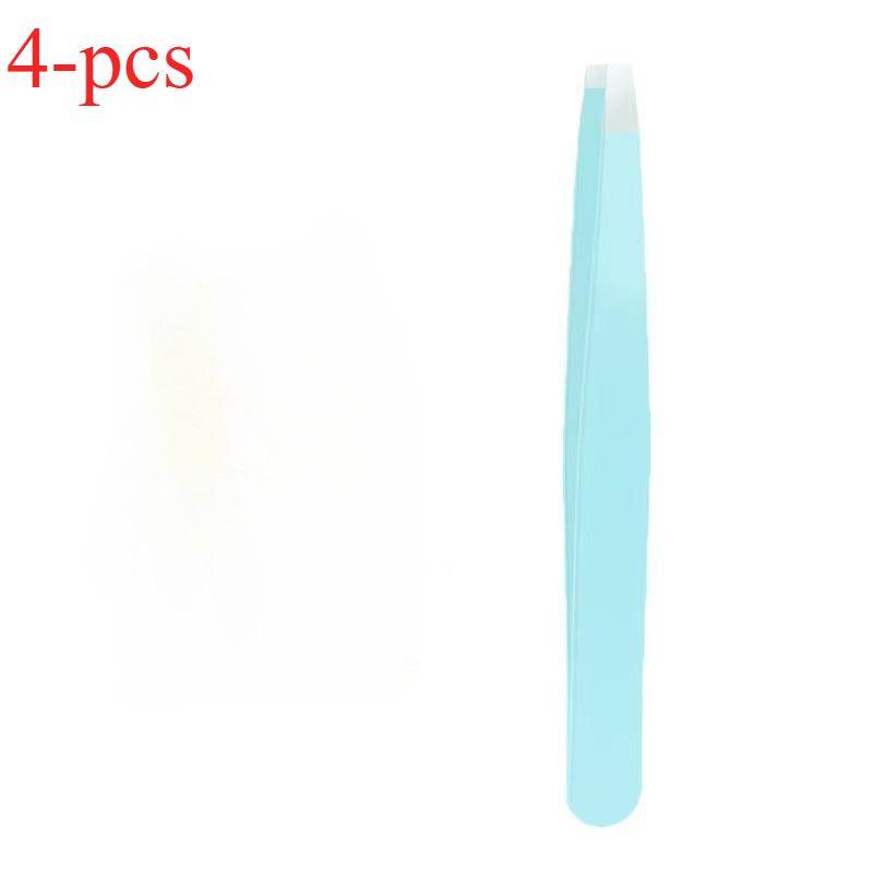 4-piece set tweezers eyebrow tweezers 9.6cm stainless steel tweezers for beard and eyebrow shaping