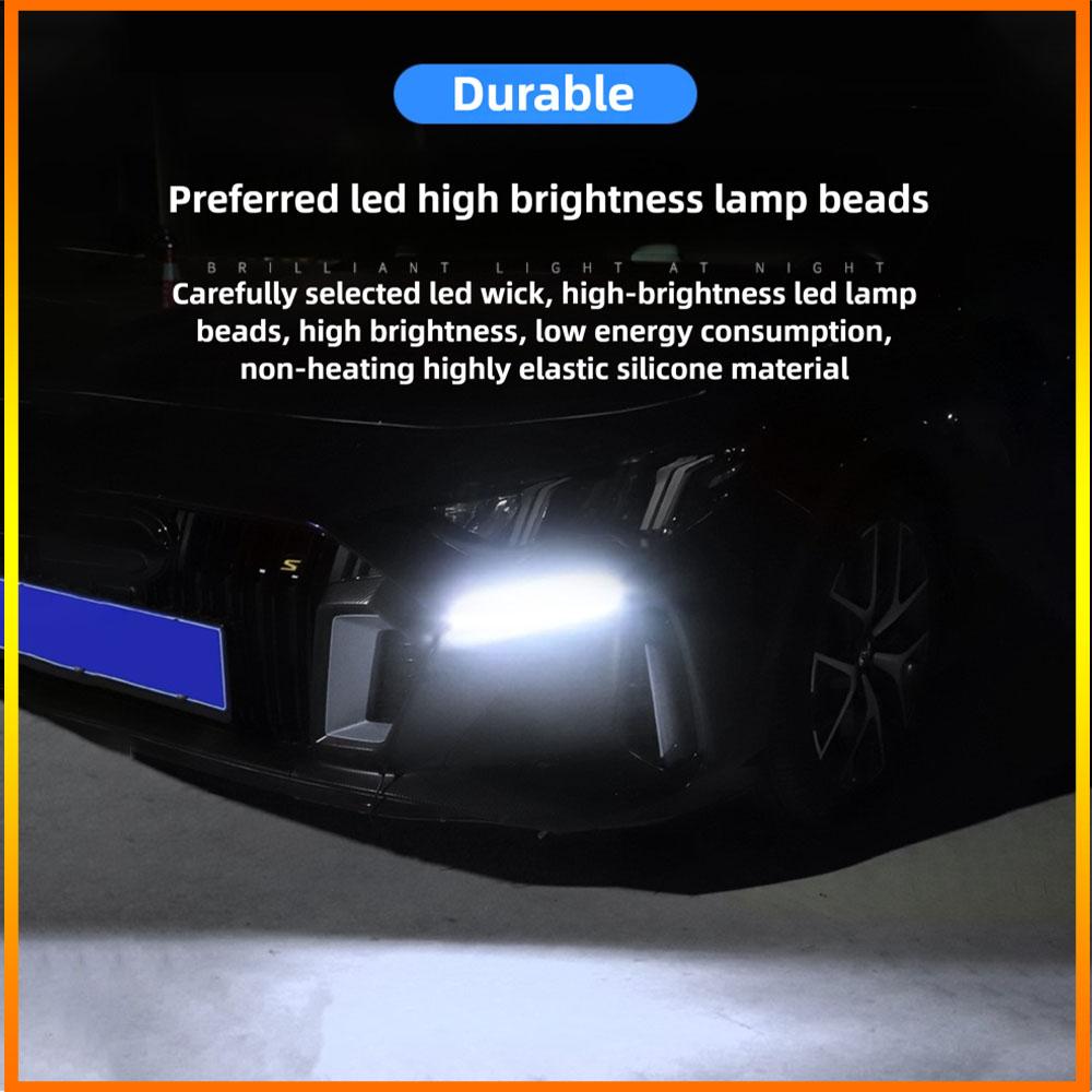Car Universal Modification Decorative Lights, LED Waterproof Daily Running Lights, Running Lights, Turn Signals, Start Scanning