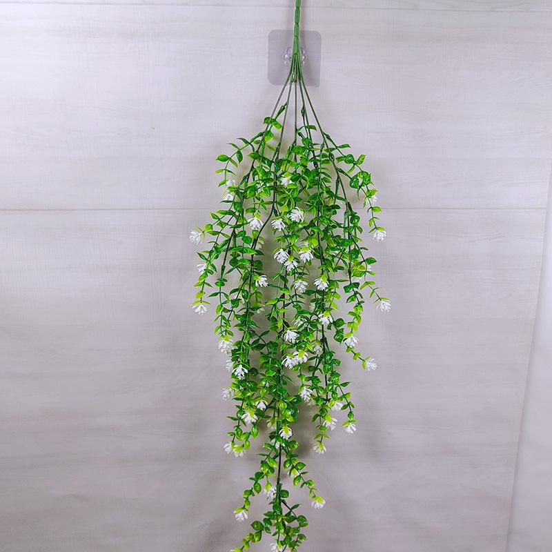Verdor Montado en la Pared: Enredadera de Flores Artificiales Larga y Hojas Decorativas para Espacios Interiores/Exteriores