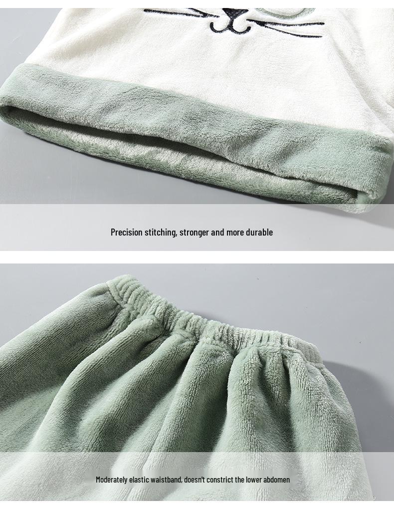 2023 Herbst/Winter Fleecefutter Kinder Cartoon Flanell Pyjama Set