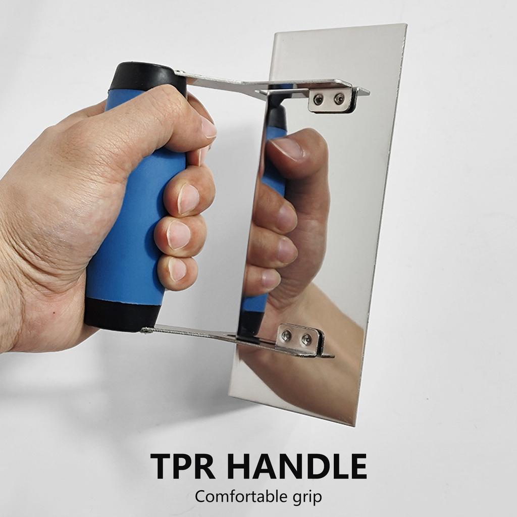 Stainless Steel Corner Trowel Long Lasting Rustproof with Comfortable Grip Handle Suitable for Home and Commercial Use