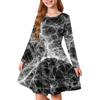 Jenters Sommer Prinsessekjole Halloween Dag- Langermet A-linje T-skjortekjole