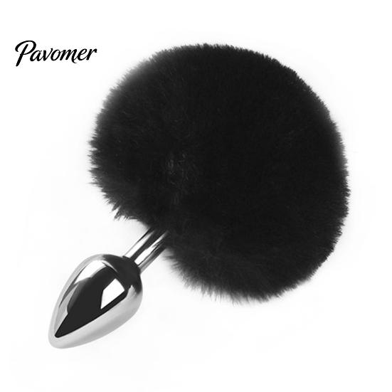 Beginner Friendly Anal Trainer Mini Bunny Tail Butt Plugs, Small Plugs for Beginners, Silicone Compact Stimulating Device Sex Toy with Faux Fur Tail,